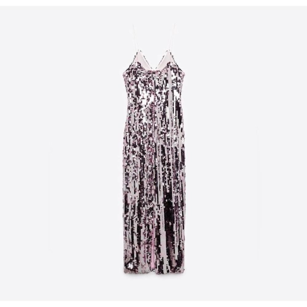 ZARA STRAPPY SEQUIN DRESS SIZE XS 9373/567 027/223 - Picture 9 of 13